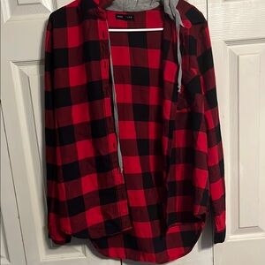 Red and Black Plaid Women’s Shirt by Socialite.